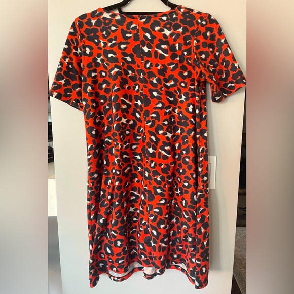 ASOS Orange Leopard Print Shift Dress - Picture 2 of 4